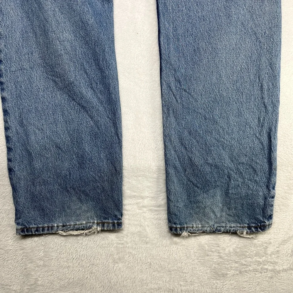 Levi Strauss Signature Jeans Men 35X32 Blue Denim Cotton Pockets Zip Fly - Flaws